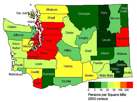 Washington Cities by Population .